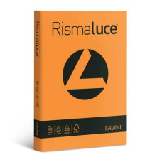 RISMALUCE CARTONCINO LEGGERO COLORATO 140 GR. A3 - 200 FOGLI ARANCIO