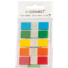 SEGNAPAGINA NEON 12X43 MM 5 COLORI TRASPARENTI BLISTER 5 BLOCCHETTI DA 20