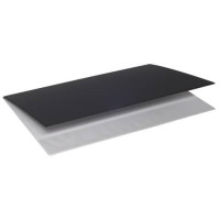 Sottomano doppio formato 49x34,5 cm in plastica morbida soft-touch nero