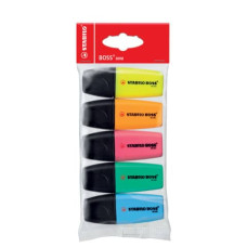 STABILO BOSS MINI EVIDENZIATORI 5 COLORI ASSORTITI