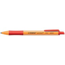 STABILO POINTBALL PENNA SFERA SCATTO PLASTICA RICICLATA ROSSO