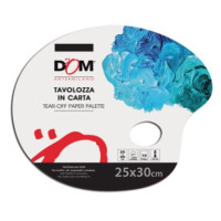 Tavolozza carta ovale 10ff 250gr 25x30cm