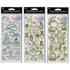 XMAS STICKERS GLITTER