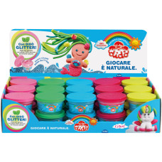 FILA DIDO DISPLAY BARATTOLO 100GR. 30 PEZZI IN 5 COLORI GLITTER