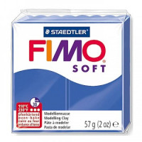 Fimo soft pasta per modellare panetto 57gr. blu brillante