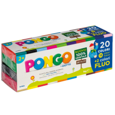PONGO 20 COLORI ASSO 1KG.-CONFEZIONE 20 COLORI