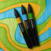 PROMARKER PENNARELLO PANTONE DOPPIA PUNTA - CONF. 3 PZ GIALLO AZZURRO BLU