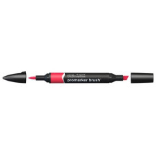 BRUSHMARKER PENNARELLO DOPPIA PUNTA COLORE R666 RED