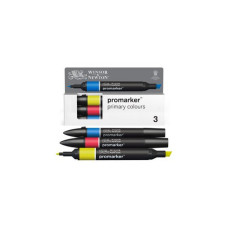 PROMARKER PENNARELLO PANTONE DOPPIA PUNTA - CONF. 3 PZ COLORI PRIMARI