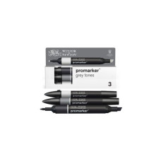 PROMARKER PENNARELLO PANTONE DOPPIA PUNTA  CONF. 3 PZ GRIGIO