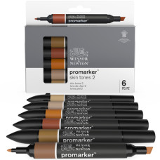 PROMARKER PENNARELLO PANTONE DOPPIA PUNTA CONF. 6 PZ TONI CARNE SCURO