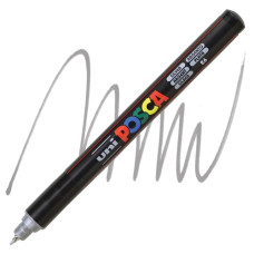 UNI POSCA MARCATORE EXTRAFINE PC-1MR PUNTA 0.7MM ARGENTO