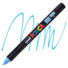 UNI POSCA MARCATORE EXTRAFINE PC-1MR PUNTA 0.7MM AZZURRO