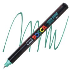 UNI POSCA MARCATORE EXTRAFINE PC-1MR PUNTA 0.7MM VERDE METALLIZZATO