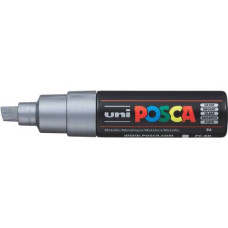 UNI POSCA MARCATORE LARGE P/SCALPELLO PC-8K ARGENTO
