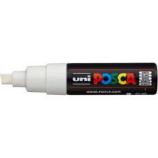 UNI POSCA MARCATORE LARGE P/SCALPELLO PC-8K BIANCO