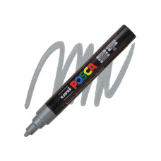 UNI POSCA PC-5M PENNRELLO A VERNICE PUNTA MEDIA ARGENTO
