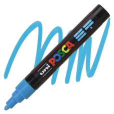 UNI POSCA PC-5M PENNRELLO A VERNICE PUNTA MEDIA AZZURRO