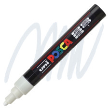 UNI POSCA PC-5M PENNRELLO A VERNICE PUNTA MEDIA BIANCO