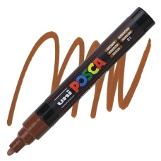 UNI POSCA PC-5M PENNRELLO A VERNICE PUNTA MEDIA MARRONE