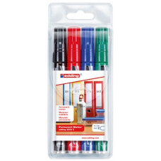 EDDING 2000C PERMANENT MARKER PUNTA TONDA ASTUCCIO 4 COLORI ASSORTITI