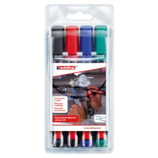 EDDING 300 PENNARELLO INDELEBILE PUNTA TONDA ASTUCCIO 4 COLORI