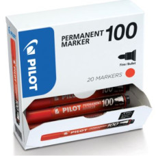 ESPOSITORE PILOT MARKER MK SCA-100 CF. 20 MARCATORI PUNTA TONDA ROSSO