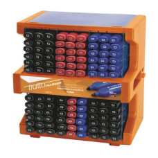 TRATTO MARKER ESPOSITORE 108 PEZZI COLORI E PUNTE ASSORTITE