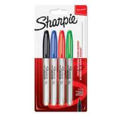 SHARPIE MARCATORE FINE WALLET 4 PEZZI COLORI ASSORTITI