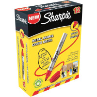 Sharpie metal small pennarello indelebile punta tonda rosso