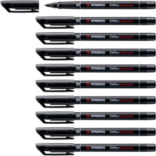 STABILO OHPEN PENNA PUNTA MEDIA CONF 10 PZ NERO