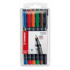 STABILO OHPEN PENNA PUNTA SUPERFINE ASTUCCIO 6 COLORI