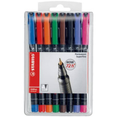 STABILO OHPEN PENNA PUNTA SUPERFINE ASTUCCIO 8 COLORI