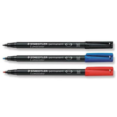 STAEDTLER LUMOCOLOR 317 PENNARELLO INDELEBILE PUNTA MEDIA ROSSO