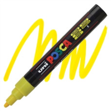 UNI POSCA PC-5M PENNRELLO A VERNICE PUNTA MEDIA GIALLO FLUO