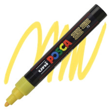 UNI POSCA PC-5M PENNRELLO A VERNICE PUNTA MEDIA GIALLO PAGLIERINO