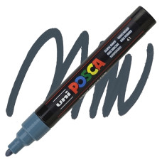 UNI POSCA PC-5M PENNRELLO A VERNICE PUNTA MEDIA GRIGIO ARDESIA
