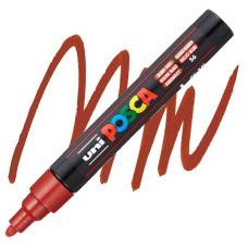 UNI POSCA PC-5M PENNRELLO A VERNICE PUNTA MEDIA ROSSO RUBINO