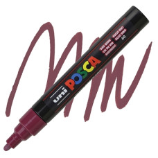 UNI POSCA PC-5M PENNRELLO A VERNICE PUNTA MEDIA ROSSO VINO