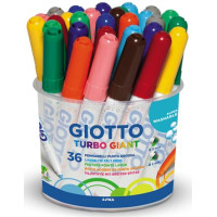 Giotto turbo giant barattolo 36 pennarelli