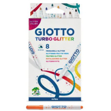 GIOTTO TURBO GLITTER ASTUCCIO 8 PENNARELLI