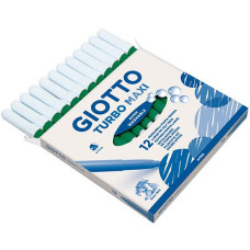 GIOTTO TURBO MAXI CF.12 PENNARELLI VERDE CINABRIO