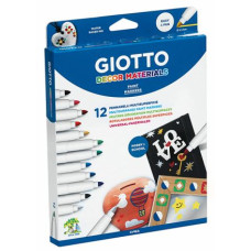 GIOTTO DECOR MATERIALS ASTUCCIO 12 PENNARELLI
