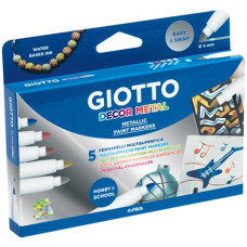 GIOTTO DECOR METALLIC ASTUCCIO 5 PENNARELLI