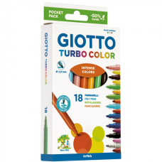 GIOTTO TURBO COLOR PENNARELLI PUNTA FINE 18 PZ