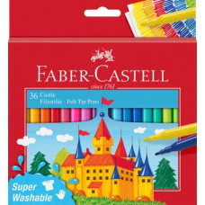 PENNARELLI FABER-CASTELL CASTELLO SUPERLAVABILI PUNTA FINE 3 MM 36 COLORI ASSORTITI