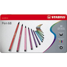 STABILO PEN 68 PENNA IN FIBRA COLORI ASSORTITI SCATOLA 30 PENNE