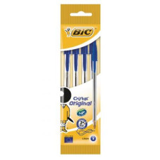 BIC CRISTAL PENNA A SFERA BLISTER 4 PENNE BLU