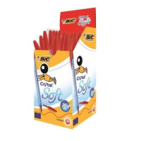 BIC cristal soft rosso conf. 50 penne