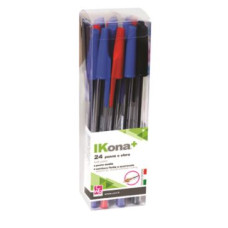 CWR PENNA SFERA BARATTOLO 24 PENNE COLORI ASSORTITI